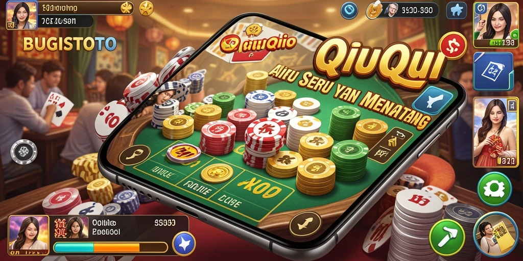 Tampilan menarik gameplay QiuQiu di BUGISTOTO.