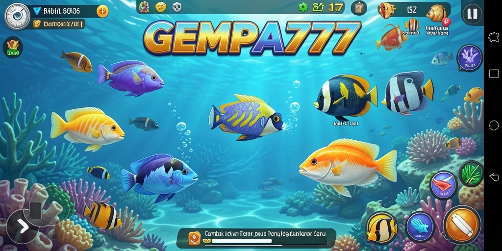 Tampilan gameplay GEMPA777 yang mengagumkan dengan suasana lautan penuh tantangan.