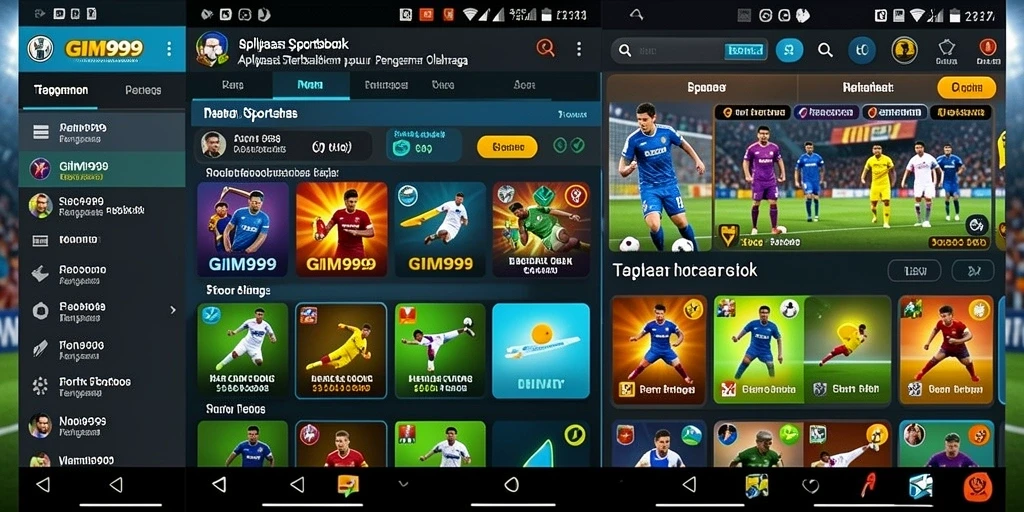 Tampilan gameplay taruhan olahraga yang menarik di GIM999.