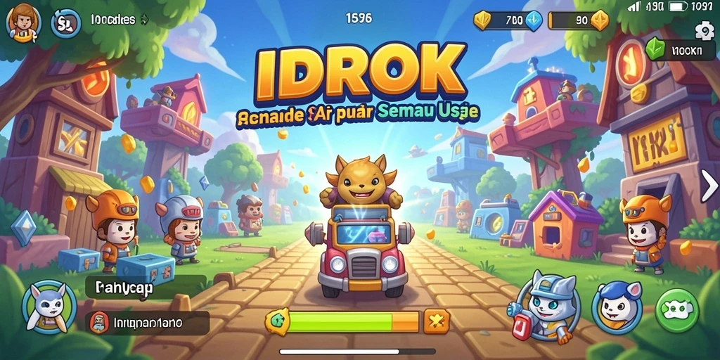 Tampilan gameplay seru IDROK dengan grafis menawan.