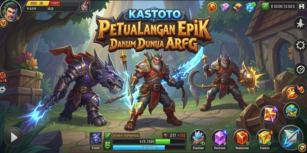 Gameplay KASTOTO menampilkan aksi seru dalam pertempuran ARPG.