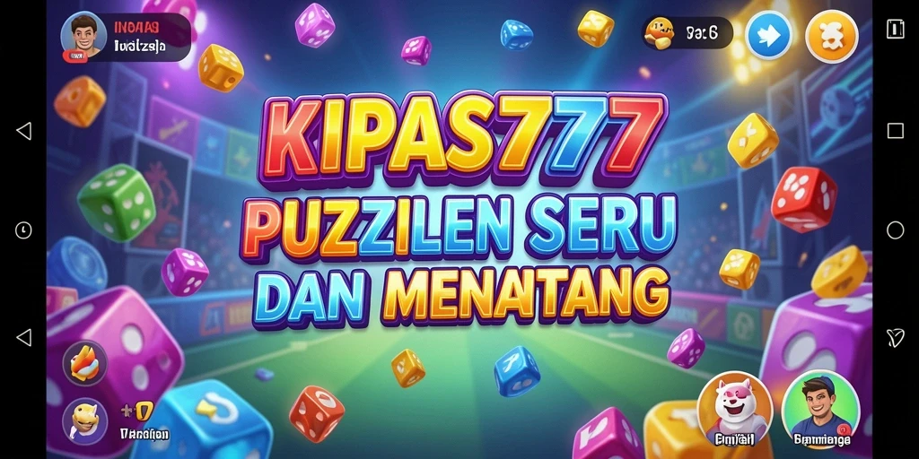 Screenshot utama KIPAS777 menampilkan gameplay puzzle yang menarik.