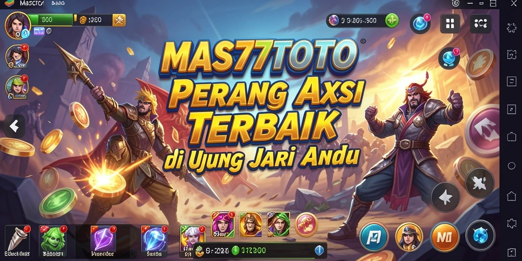 Tampilan grafis menarik dari gameplay MAS77TOTO