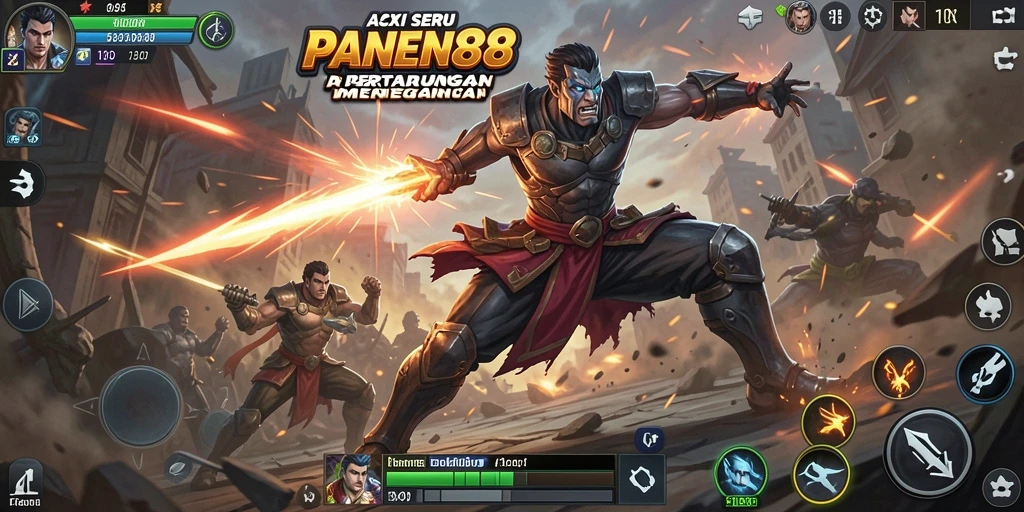 Tampilan gameplay <strong>PANEN88</strong> yang mendebarkan di medan pertempuran.