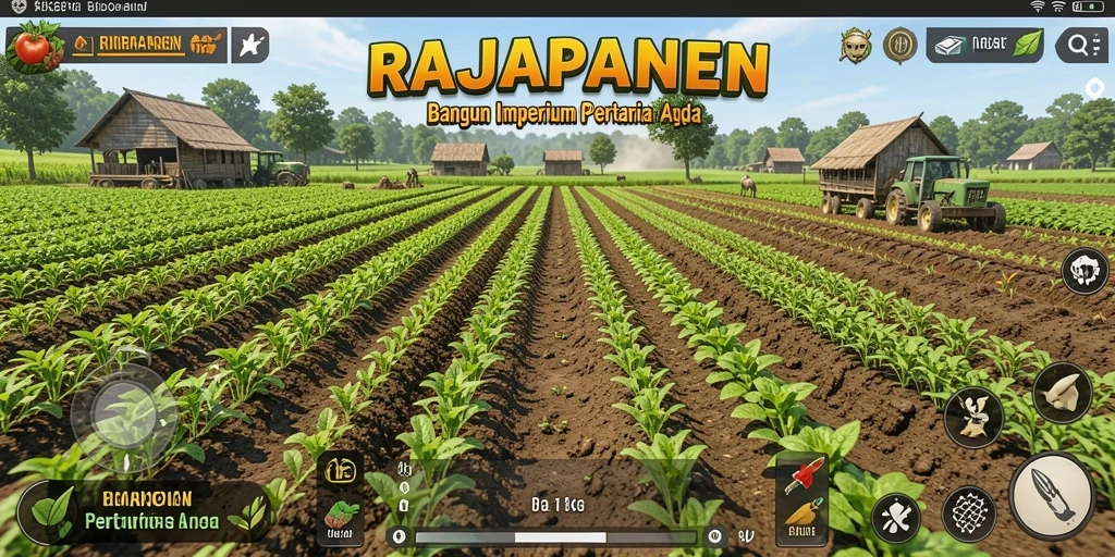 Tampilan gameplay RAJAPANEN yang menarik dan dinamis.