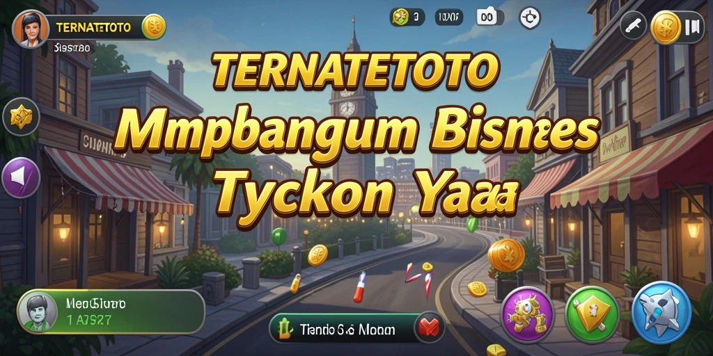 Screenshot gameplay TERNATETOTO menampilkan keseruan membangun bisnis.