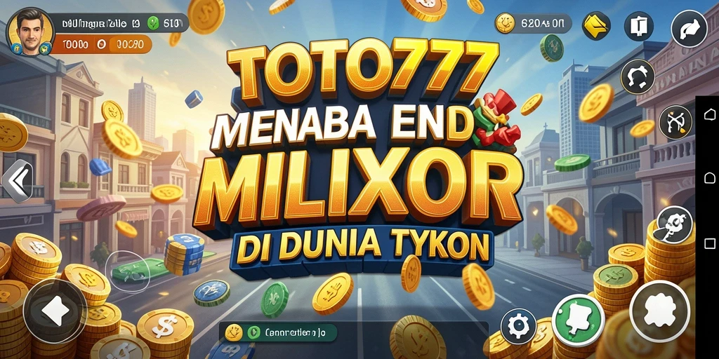 Screenshot gameplay TOTO777 menampilkan suasana manajemen bisnis yang dinamis.
